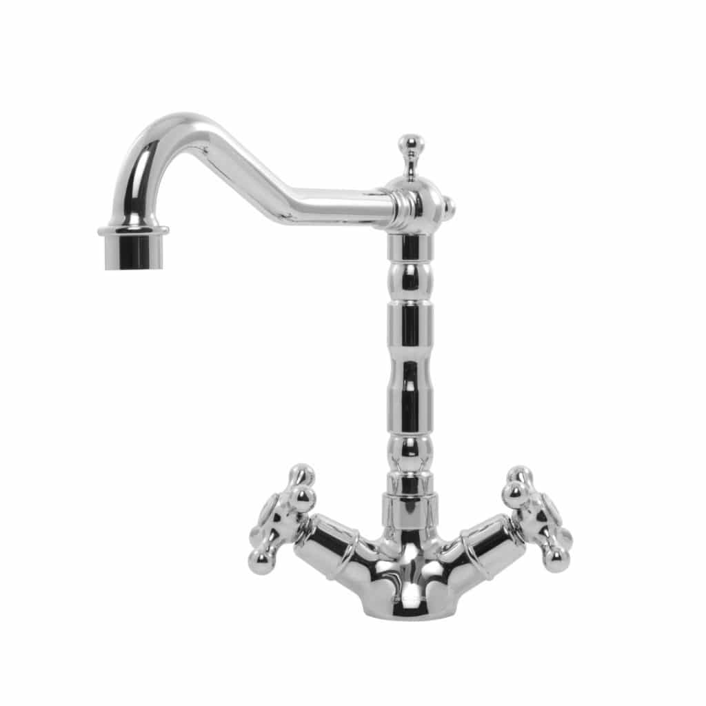 Putney Bridge Traditional Dual Lever Tap Stainless Steel Caple