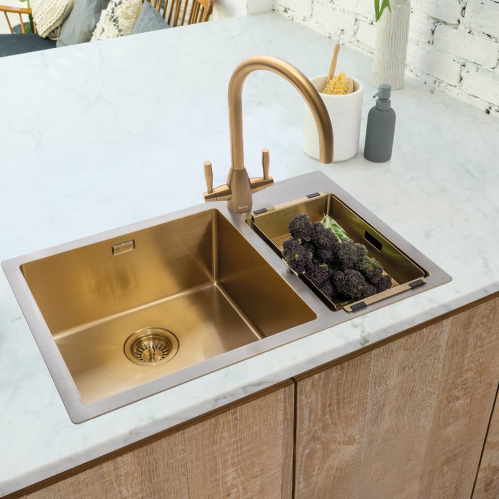 Avel Dual Lever Tap Gold Caple