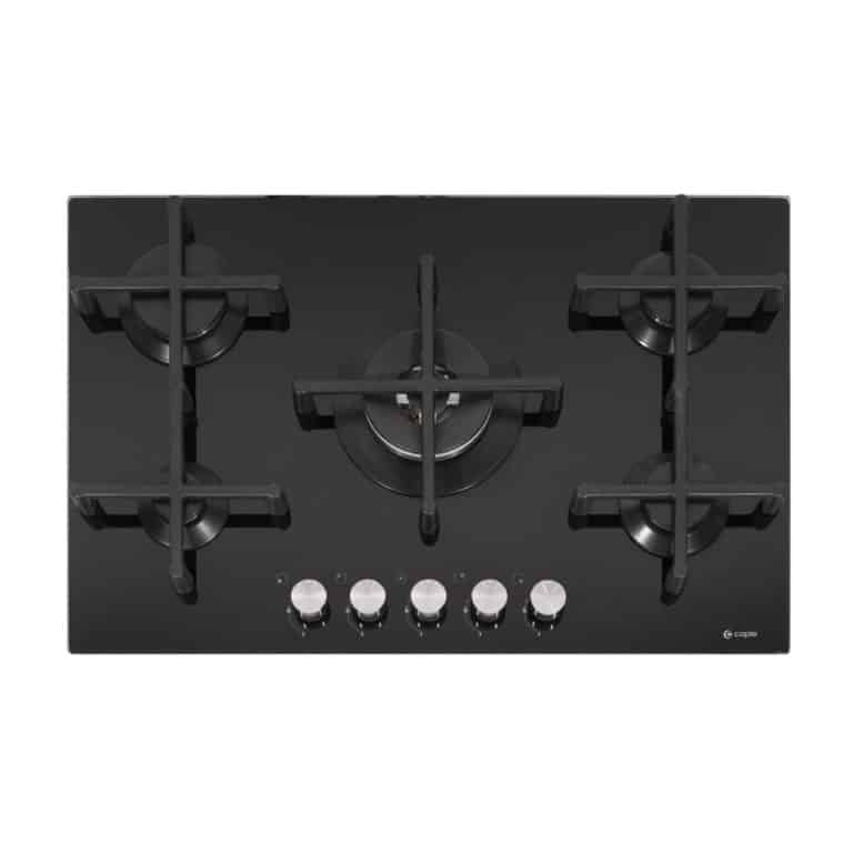 Gas Hobs Black And Stainless Steel 4 And 5 Burner Caple